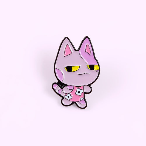 Pink Cat Brooch Enamel Pin